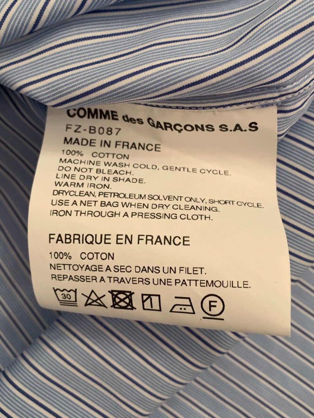 Comme des Garcons SHIRT shirt - Picture 6 of 8